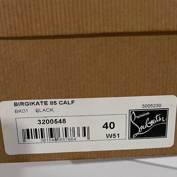Christian Louboutin Birgikate 85 Calf Leather Ankle Boots - Size 40 - Picture 9 of 9